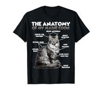 Camiseta Divertida del Coon de Maine | Anatomía del Maine Camiseta