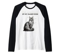 Camiseta Divertida del Coon de Maine | Anatomía del Maine Camiseta Manga Raglan