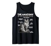Camiseta Divertida del Coon de Maine | Anatomía del Maine Camiseta sin Mangas