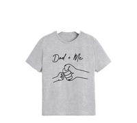 Camiseta divertida del día del padre para niñas y sudadera de manga larga, gris, 9-10 años