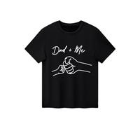 Camiseta divertida del día del padre para niñas y sudadera de manga larga, Negro , 18-24 meses