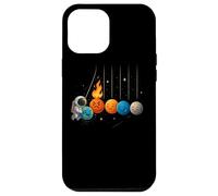 Camiseta Divertida Espacio Planetas Newton Péndulo Carcasa para iPhone 12 Pro MAX