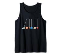Camiseta Divertida Física Astronomía Planetas Péndulo Newton Camiseta sin Mangas