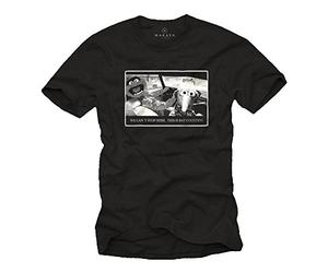 Camiseta Divertida Hombre - Diseño Fear and Loathing in Las Vegas - Negras M