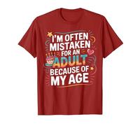Camiseta Divertida I'm Often Mistaken For An Adult Because of My Age Camiseta, Hombre, Arándano, L