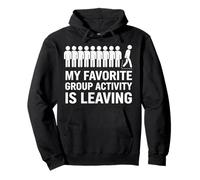 Camiseta Divertida Introvertida Ansiedad Social Introvertida Sudadera con Capucha