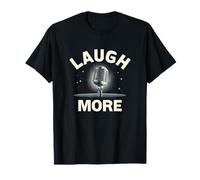 Camiseta Divertida Laugh More tee Comediante Mode ON Camiseta