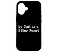 Camiseta divertida My Tent is a 5 Star Resort Carcasa para iPhone 16