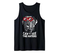 Camiseta Divertida para Amantes de los Perros Cane Corso Can't See The Haters Camiseta sin Mangas