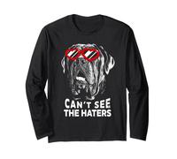 Camiseta Divertida para Amantes de los Perros Cane Corso Can't See The Haters Manga Larga