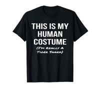 Camiseta divertida para disfraz humano con texto "I Really A Tiger Shark Camiseta