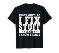 Camiseta divertida para hombre con texto en inglés "I fix Stuff" Camiseta
