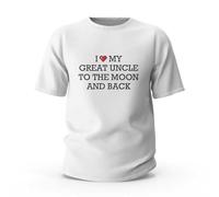 Camiseta divertida para hombre con texto en inglés "I Love My Great Uncle to The Moon and Back", camisetas divertidas para mujer, camisetas sarcásticas, Color, L
