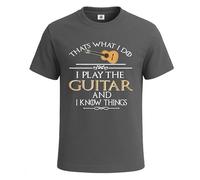 Camiseta divertida para hombre con texto en inglés "That's What I Do, I Play Video Games", Camiseta color carbón, 3XL