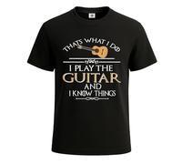 Camiseta divertida para hombre con texto en inglés "That's What I Do, I Play Video Games", camiseta negra, XXL