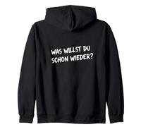 Camiseta Divertida para Hombre y Mujer con Texto en alemán Was Willst Du Schon Wieder? Sudadera con Capucha