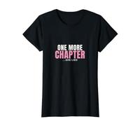 Camiseta Divertida para Leer One More Chapter She Lied para Amantes de los Libros Camiseta gráfica económica, Mujer, Negro, M