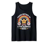 Camiseta Divertida para mamá con Texto en inglés Proud Mother of A Few Dumbas Camiseta sin Mangas