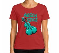 Camiseta divertida para mujer, color rojo, XXL | sarcasmo, orquesta, músico, instrumento de cordón, broma, palabra, profesor de música, fidele, ironía, violonchelo