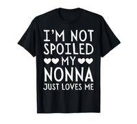 Camiseta divertida para nieto I'm Not Spoiled My Nonna Just Loves Me Camiseta