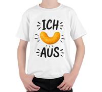 Camiseta divertida para niños con texto en alemán "Ich Flipp aus Erdnussflip Snack", Blanco, 152