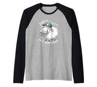 Camiseta Divertida para niños de Escuela Sorry My Sheep Ate My Homework Camiseta Manga Raglan