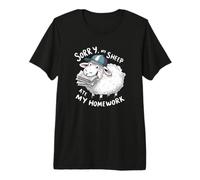 Camiseta Divertida para niños de Escuela Sorry My Sheep Ate My Homework Camiseta Premium