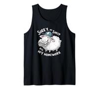Camiseta Divertida para niños de Escuela Sorry My Sheep Ate My Homework Camiseta sin Mangas