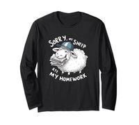 Camiseta Divertida para niños de Escuela Sorry My Sheep Ate My Homework Manga Larga