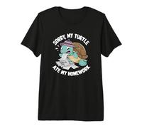Camiseta Divertida para niños de Escuela Sorry My Turtle Ate My Homework Camiseta Premium