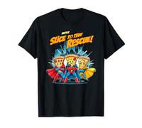 Camiseta divertida para niños Super Slice to the Rescue Pizza Camiseta