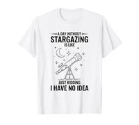 Camiseta Divertida para observar Las Estrellas, telescopio para Amantes del Espacio Camiseta
