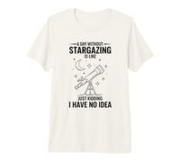 Camiseta Divertida para observar Las Estrellas, telescopio para Amantes del Espacio Camiseta Premium