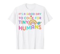 Camiseta Divertida Rainbow It's A Good Day To Cook For Tiny Humans Camiseta