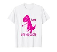 Camiseta Divertida Rosa con Texto en inglés I Am Unstoppable para Hombres, Mujeres y jóvenes Camiseta