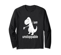 Camiseta Divertida Rosa con Texto en inglés I Am Unstoppable para Hombres, Mujeres y jóvenes Manga Larga