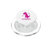 Camiseta Divertida Rosa con Texto en inglés I Am Unstoppable para Hombres, Mujeres y jóvenes PopSockets PopGrip para MagSafe