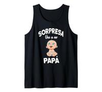 Camiseta divertida SORPRESA Vas a ser Papa-Pregnancy Noticia Tee Camiseta sin Mangas