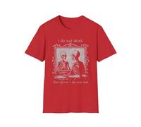 Camiseta divertida unisex con texto en inglés "I do not am" con texto en inglés "I do not am", Rojo, L