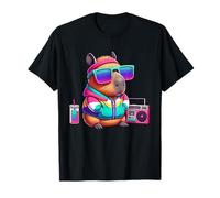 Camiseta Divertida y novedosa con gráficos Retro de los años 90 de Capybara para niños Camiseta