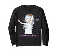 Camiseta Do Not Disturb Mode - Lindo Anime Sleepy Girl Kawaii Manga Larga