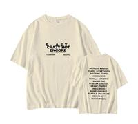 Camiseta Easy Crazy Hot con Soporte Impreso Highstreet Unisex Merch Shirt(Beige,XL)