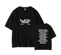 Camiseta Easy Crazy Hot con Soporte Impreso Highstreet Unisex Merch Shirt(Black,XL)