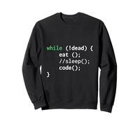 Camiseta Eat Sleep Code Repeat While Loop Programmer Nerd Geek Sudadera