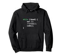 Camiseta Eat Sleep Code Repeat While Loop Programmer Nerd Geek Sudadera con Capucha