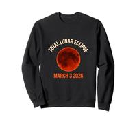 Camiseta Eclipse Lunar Total 2026 con Luna de Sangre y Eclipse del 3 de Marzo Sudadera