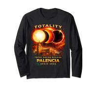 Camiseta Eclipse Solar 2026 Palencia España Totalidad Manga Larga