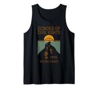 Camiseta Ecos de los Derechos Civiles Retro Selma 1965 Marzo Alabama Camiseta sin Mangas