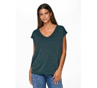 Camiseta efecto brillante Mujer Talla XS. Color Azul