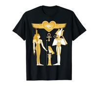 Camiseta egipcia Dios Isis, Osiris y Horus Love Valentine Camiseta